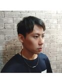 爽やかアップバングショート