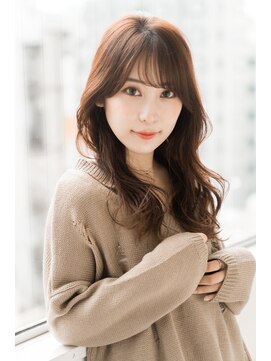 フレーム ヘア ルーム 天王寺駅前店(FRAME hair room) シースルーバング/ゆる巻きロング♪