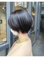 アシェット(assiette)&nbsp;【八尾裕一郎】ショートボブ　ダークアッシュ