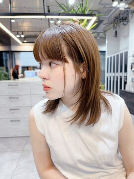 ファンナギンザ(FaNNa ginza) 20代30代40代ミディアムくびレイヤー［銀座・髪質改善・前髪］