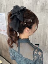 アンダーバーホワイト 浜松店(_WHITE) 編み込み×ポニーテール m