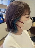 グレージュ/ショートボブ/ショートヘア/カット＋カラー