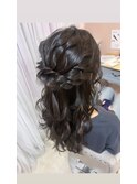 ハーフアップ