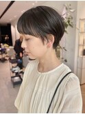 耳掛けマッシュショート縮毛矯正ストレート髪質改善