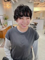ヘアー アイス カンナ(HAIR ICI Canna)&nbsp;マッシュショートカットパーマ外国人風くせ毛パーマ