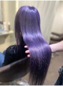 紫カラー色落ちシルバー系