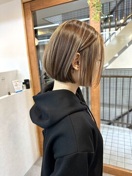 コス(KOS) 【KOS 立川】ワンレンボブ×ハイライト