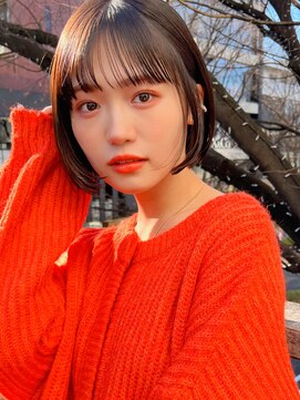 メゾンアクア 表参道(Maison ACQUA) 切りっぱなしボブ/レイヤー/ボブルフ/くびれ/ミディアム/小顔