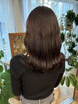 インビテーション(invitation)&nbsp;オリーブカラー×切りっぱなしミディ