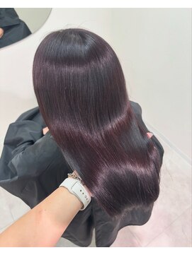 ネウィ 広島(newi) 大人かわいいくびれミディラベンダーインナーカラー