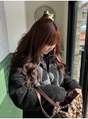 ブリーチなしダブルカラー/オレンジブラウン