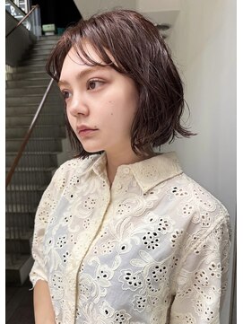 トリッカ 銀座(tricca) イメチェン/外ハネボブパーマ/簡単スタイリング