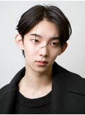 ハンサムシースルーセンターパートダウンパーマ韓国ヘア