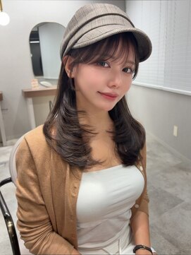 ボタン ハカタ(VOTAN hakata) ◎ 暗めカラー/前髪/顔まわりカット/ブラウンベージュ/博多 ◎