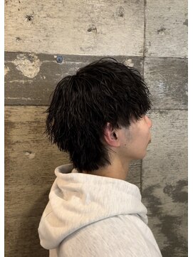 メンズギフト(men's GIFT) マッシュ刈り上げツーブロックツイストスパイラルパーマ