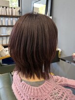 レナータ ヘア(Renata hair)&nbsp;大人可愛い外ハネレイヤー/レイヤーボブ/ピンクバイオレット/艶