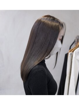 アリー 原宿 表参道(ALLY) ALLY濱田　髪質改善×ブリーチなしカラーグレージュ