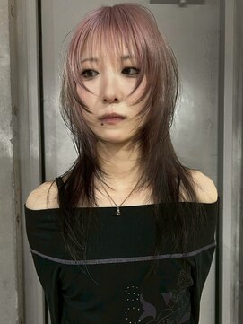 ネハス(nehus.) ブリーチ/ミディアムヘア/デザインカラー/フェイスフレーミング