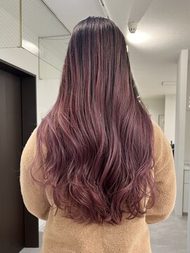 ヴィア 京都烏丸(Via) ピンク/バレイヤージュ/グラデーション/ケアブリーチ