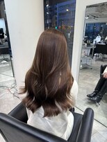 ルル(Lulu)&nbsp;梅田/ブラウン/ベージュ/レイヤー/前髪カット/縮毛矯正/髪質改善