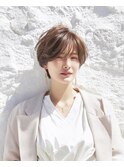 ショート/アッシュブラウン/くびれショート/30代40代50代