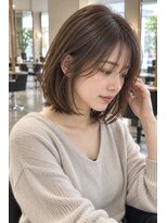 FRAMES 南浦和店【11月6日OPEN（予定）】&nbsp;ミディアムレイヤー髪型20代30代40代前髪あり前髪なし丸顔南浦和