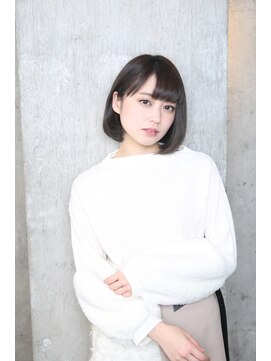 サロンドミルク 原宿(salon de MiLK) 【salon de MiLK 原宿】透け感耳かけボブ