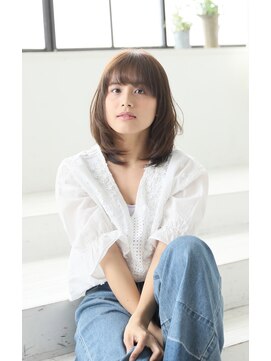 ボーテコンシェル 錦糸町(beaute concier) シースルーバングナチュラルブラウン骨格カバーレイヤー/錦糸町