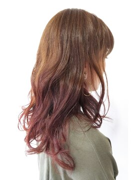 ヘアー ル シェーヌ キューブ(hair le chene CUBE) レッドグラデ