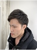 メンズツーブロック×パーマ