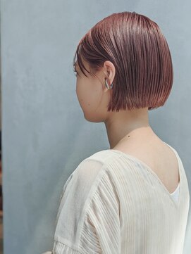 ナック 茶屋町(knack chayamachi) ミニボブ/切りっぱなし/ベビーピンク◎20代30代40代