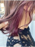 【salon LH 金剛本店】インナーカラー,ピンク,イヤリングカラー