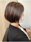 ハイライトショートボブ