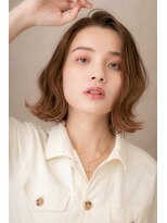 モッズヘア 上尾西口店(mod's hair)&nbsp;外国人風くびれヘア艶ボルドー小顔ロブヘア305Z上尾20代30代40代
