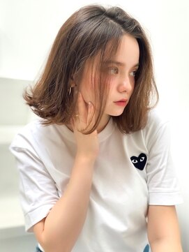 アグ ヘアー ティンバー 小松2号店(Agu hair timber) 《Agu hair》重め外ハネがおしゃれな結べるボブ