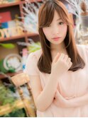 大人かわいい暖色系カラー小顔ワンカールc4上尾20代30代40代