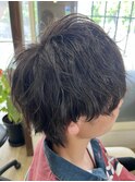 襟足長めのスパイラル