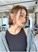 大人カジュアルボブ×デザインインナーカラー