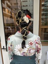 エニフ(ENIF) ☆卒業式☆ ポニーアレンジ / 編みおろし/ 袴着付け