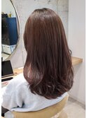 ブリーチなしカラーくびれヘア×韓国ヘア似合わせレイヤーカット