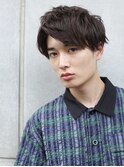 【ANDREY】アッシュブラック/ハイライト/マッシュパーマ/ウルフ