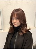 透明感コーラルベージュ