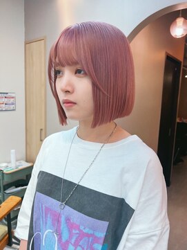 シビバイレボ(CIBI by revo) 地毛風カラー/ナチュラルレイヤーカット/ショートボブ[船橋]