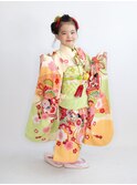 七五三3歳/7歳着付け/日本髪アップヘアアレンジ/メイク/代々木