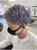 メンズシルバーアッシュ