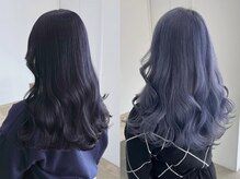 -dark tone-最新のラフな暗髪でこなれ感を演出[西金沢駅/ブリーチ/ダブルカラー/カラー/韓国/学割U24] 