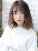 大人ハイライトカラーくせ毛風小顔プリカールc6戸頭20代30代40代