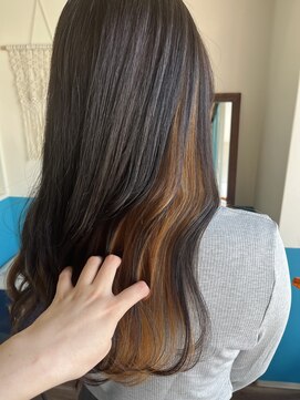 キキヘアメイク(kiki hair make) ベージュインナーカラー