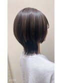 30代40代50代黒髪小顔マニッシュレイヤーくびれウルフ