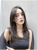 韓国　レイヤーカット 顔まわりカット ワンカール 小顔